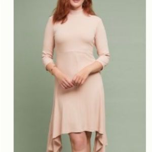 •ANTHROPOLOGIE• ribbed turtleneck dress